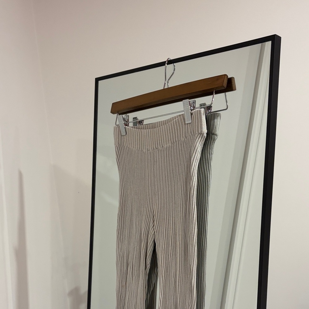 Garage Cream Ribbed Leggings